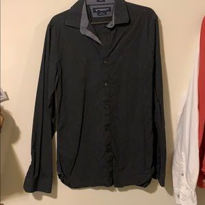 Washed up grey Am. Eagle Button up